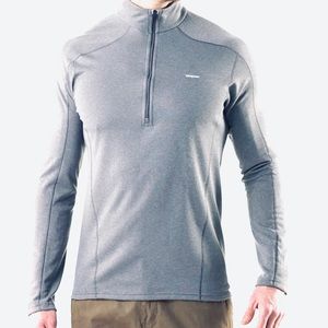 PATAGONIA Capilene Lightweight Zip-Neck Base Layer Top, gray